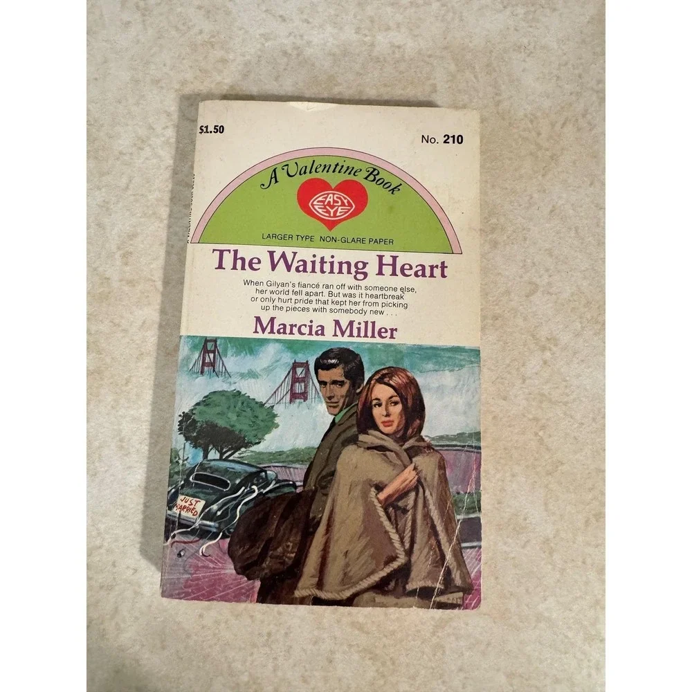 The Waiting Heart Marcia Miller‎ Vintage 1968 Valentine Book Romance Paperback